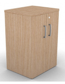 Mobile contenitore complanare con ante per scrivania in melaminico con spessore piano mm 25 - Colori a scelta - cm 42x60x74h