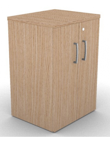 Mobile contenitore complanare con ante per scrivania in melaminico con spessore piano mm 25 - Colori a scelta - cm 42x60x74h