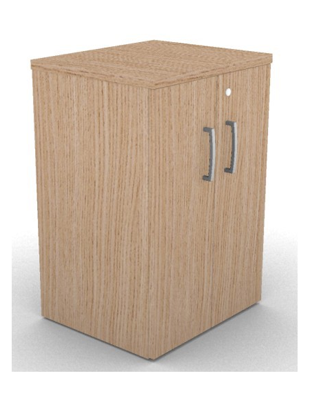 Mobile contenitore complanare con ante per scrivania in melaminico con spessore piano mm 25 - Colori a scelta - cm 42x60x74h