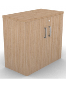 Mobile contenitore complanare con ante per scrivania in melaminico con spessore piano mm 25 - Colori a scelta - cm 42x80x74h