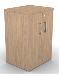 Mobile contenitore complanare con ante per scrivania in melaminico con spessore piano mm 30 - Colori a scelta - cm 42x60x74,5h