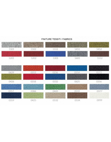 Schermo fonoassorbente rivestito in tessuto per scrivania e/o workstation, spessore 18 mm - Colori a Scelta - cm 160x18x50h