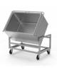 Carrello termico ribaltabile su ruote piroettanti con freno per cuocitore automatico - Capacità Lt 160 - cm 95x60x75h
