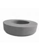 Panchina tonda circolare con fioriera centrale - in cemento colore Grigio pietra - cm Ø 200x45h - Conforme ai CAM
