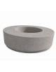 Panchina tonda circolare con fioriera centrale - in cemento colore Grigio travertino - cm Ø 200x45h - Conforme ai CAM