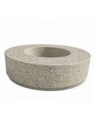 Panchina tonda circolare con fioriera centrale - in cemento colore Grigio sabbiato - cm Ø 200x45h - Conforme ai CAM