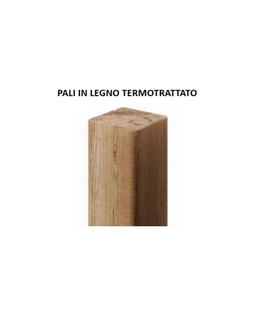 Scivolo Sali&scendi con pali in legno termotrattato e scivolo in polietilene - Altezza piattaforma cm 150 - cm 425x74x325h