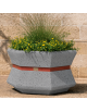 Fioriera esagonale per esterno in cemento calcestruzzo - colore Grigio pietra - cm 95x85x65h - Conforme ai CAM