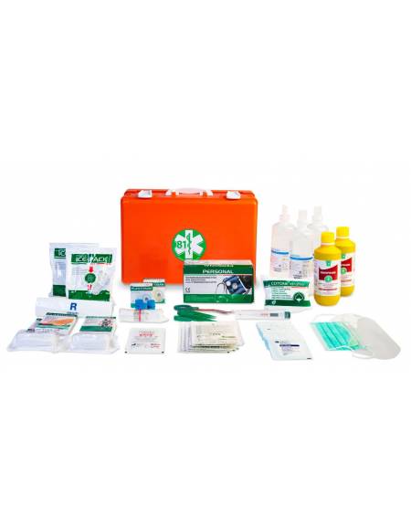 VALIGETTA KIT PRONTO SOCCORSO BASE PER TRE O PIU' LAVORATORI - Per aziende o unità produttive del gruppo A e B