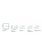 Tendostruttura rettangolare con struttura acciaio zincato e telo PVC ignifugo-Dimensioni cm 550x750x430h-Altezza sottotrave cm 2