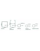 Tendostruttura quadrata con struttura acciaio zincato e telo PVC ignifugo-Dimensioni metri 13x13 - Altezza sottotrave cm 280