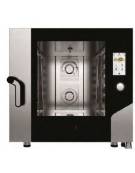 Forno elettrico ventilato a convezione combinato vapore 6 Teglie GN 2/1 - COMANDI TOUCH SCREEN - LAVAGGIO AUTOMATICO