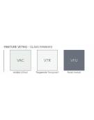 Contenitore armadio 1 anta con anta a vetro fumè o trasparente o acidato - cm 45x45x120h - Colore struttura a scelta