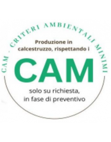 Panchina circolare con seduta in legno esotico e fioriera centrale in cemento colore Bianco pietra - Diametro esterno cm 240
