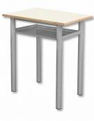 BANCO MONOPOSTO CON SOTTOPIANO IN LAMIERA SALDATA E STRUTTURA DIAMETRO Ø  MM 40 - CM 70X50X76H - GRANDEZZA 6