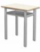 BANCO MONOPOSTO CON SOTTOPIANO IN LAMIERA SALDATA E STRUTTURA DIAMETRO Ø  MM 40 - CM 70X50X76H - GRANDEZZA 6