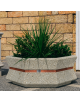 Fioriera esagonale  per esterno in cemento calcestruzzo - colore Grigio sabbiato - cm 155x120x65h - Conforme ai CAM