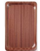 VASSOIO IN LAMINATO PLASTICO ANTISCIVOLO CM 61X43 - COLORE MOGANO