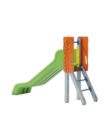 Scivolo scaly Sali&scendi con pali in alluminio e scivolo in polietilene rotazionale - cm 285x68x176h
