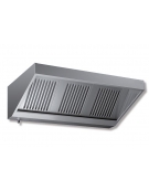 Cappa inox a parete snack professionale per ristorante cm 260x70x45h