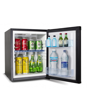Minibar frigobar ad assorbimento da incasso con porta pannellabile da litri 30 , luce interna a led e cerniere a traino