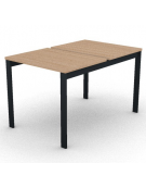 Benches autonomo - piano melaminico spessore mm 25 e struttura metallica gambe a ponte - Colori a scelta - cm 80x125x74h