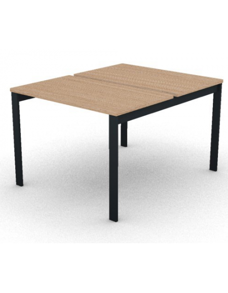 Benches autonomo - piano melaminico spessore mm 25 e struttura metallica gambe a ponte - Colori a scelta - cm 100x125x74h