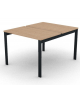 Benches autonomo - piano melaminico spessore mm 25 e struttura metallica gambe a ponte - Colori a scelta - cm 100x125x74h