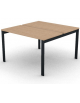 Benches autonomo - piano melaminico spessore mm 25 e struttura metallica gambe a ponte - Colori a scelta - cm 120x125x74h