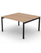 Benches autonomo - piano melaminico spessore mm 25 e struttura metallica gambe a ponte - Colori a scelta - cm 140x125x74h