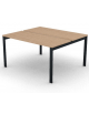 Benches autonomo - piano melaminico spessore mm 25 e struttura metallica gambe a ponte - Colori a scelta - cm 140x125x74h