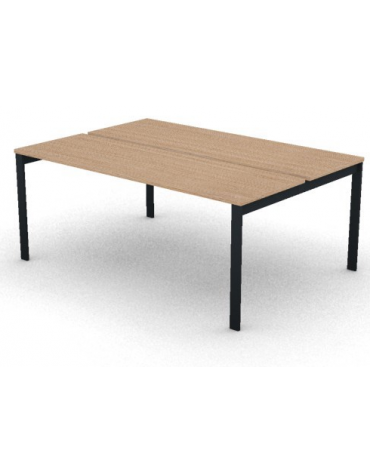 Benches autonomo - piano melaminico spessore mm 25 e struttura metallica gambe a ponte - Colori a scelta - cm 180x125x74h