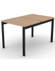 Benches autonomo - piano melaminico spessore mm 30 e struttura metallica gambe a ponte - Colori a scelta - cm 80x125x74,5h