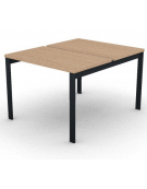 Benches autonomo - piano melaminico spessore mm 30 e struttura metallica gambe a ponte - Colori a scelta - cm 100x125x74,5h