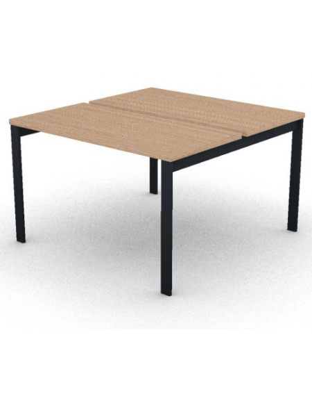 Benches autonomo - piano melaminico spessore mm 30 e struttura metallica gambe a ponte - Colori a scelta - cm 120x125x74,5h