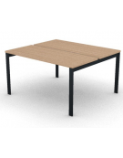 Benches autonomo - piano melaminico spessore mm 30 e struttura metallica gambe a ponte - Colori a scelta - cm 140x125x74,5h