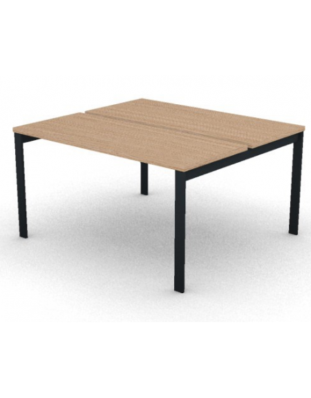 Benches autonomo - piano melaminico spessore mm 30 e struttura metallica gambe a ponte - Colori a scelta - cm 140x125x74,5h
