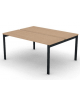 Benches autonomo - piano melaminico spessore mm 30 e struttura metallica gambe a ponte - Colori a scelta - cm 160x125x74,5h