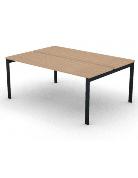Benches autonomo - piano melaminico spessore mm 30 e struttura metallica gambe a ponte - Colori a scelta - cm 180x125x74,5h