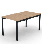 Benches autonomo - piano melaminico spessore mm 25 e struttura metallica gambe a ponte - Colori a scelta - cm 80x125x74h