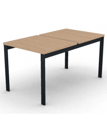 Benches autonomo - piano melaminico spessore mm 25 e struttura metallica gambe a ponte - Colori a scelta - cm 80x125x74h