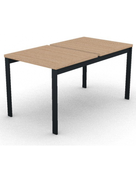 Benches autonomo - piano melaminico spessore mm 25 e struttura metallica gambe a ponte - Colori a scelta - cm 80x125x74h