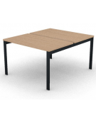 Benches autonomo - piano melaminico spessore mm 25 e struttura metallica gambe a ponte - Colori a scelta - cm 120x145x74h