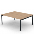 Benches autonomo - piano melaminico spessore mm 25 e struttura metallica gambe a ponte - Colori a scelta - cm 180x145x74h