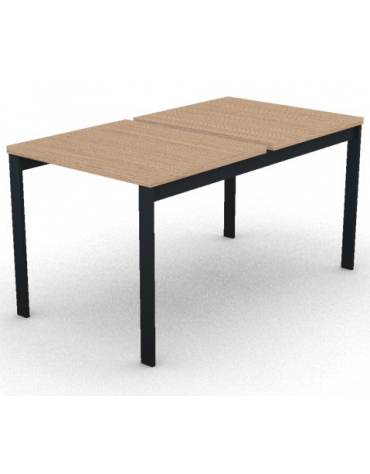 Benches autonomo - piano melaminico spessore mm 30 e struttura metallica gambe a ponte - Colori a scelta - cm 80x145x74,5h