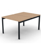 Benches autonomo - piano melaminico spessore mm 30 e struttura metallica gambe a ponte - Colori a scelta - cm 100x145x74,5h