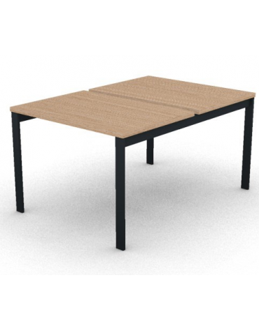 Benches autonomo - piano melaminico spessore mm 30 e struttura metallica gambe a ponte - Colori a scelta - cm 100x145x74,5h