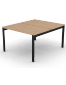 Benches autonomo - piano melaminico spessore mm 30 e struttura metallica gambe a ponte - Colori a scelta - cm 120x145x74,5h