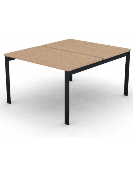 Benches autonomo - piano melaminico spessore mm 30 e struttura metallica gambe a ponte - Colori a scelta - cm 120x145x74,5h