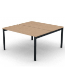 Benches autonomo - piano melaminico spessore mm 30 e struttura metallica gambe a ponte - Colori a scelta - cm 140x145x74,5h